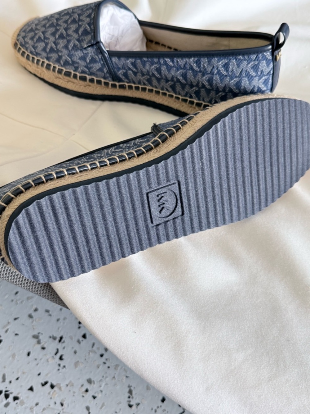 Michael Kors Denim/Navy Lenny Espadrille Flats - Picture 3 of 3